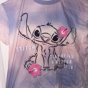 $5 SALE‎ Disney Stitch Kids T-Shirt - Lavender and Pink